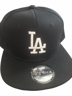 Black LA Embroidered Snapback Cap for Dodgers LA hat new Dodgers cap